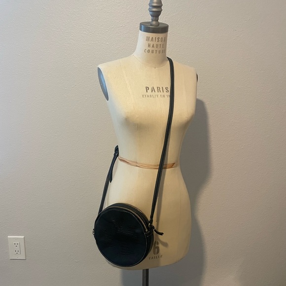 RARE Tory Burch Round Black Crossbody Bag